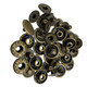 20mm Bronze S Spring Press Studs (Pack of 20 Sets)